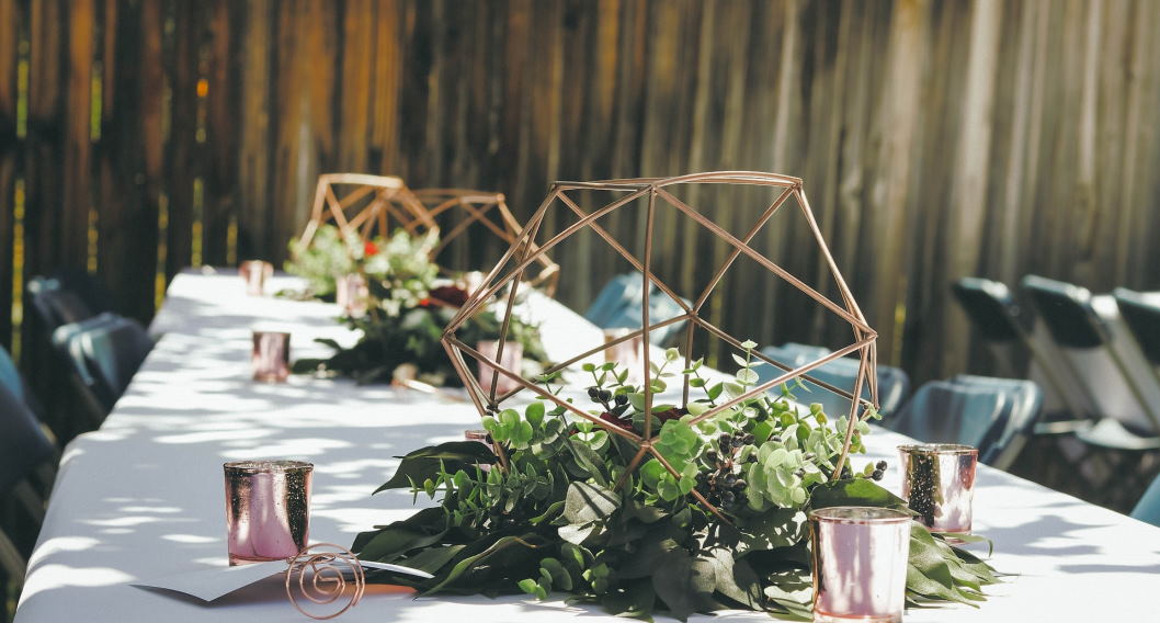 wedding reception table decoration